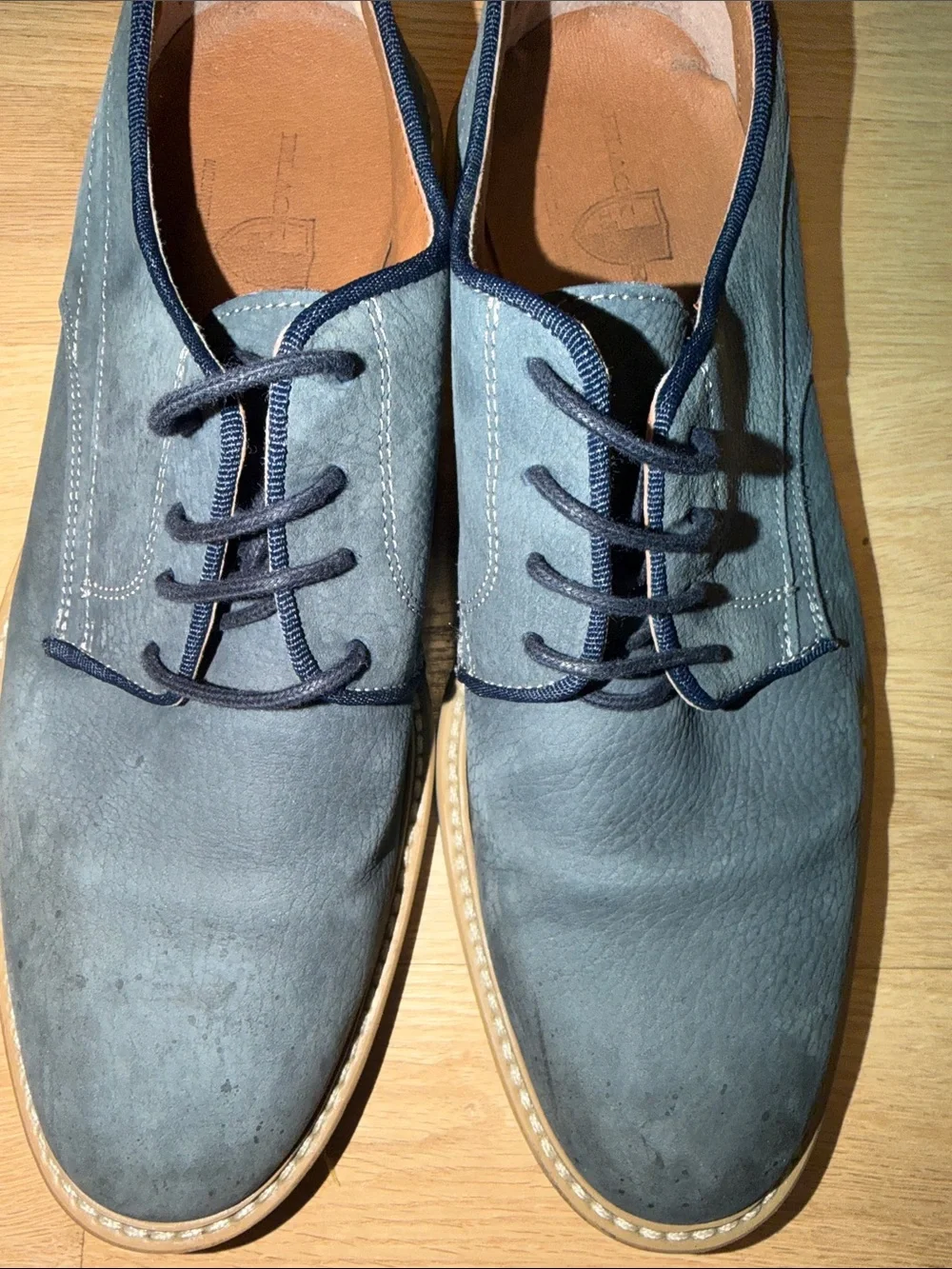 Black Brown 1826 Navy Suede Derby Shoes